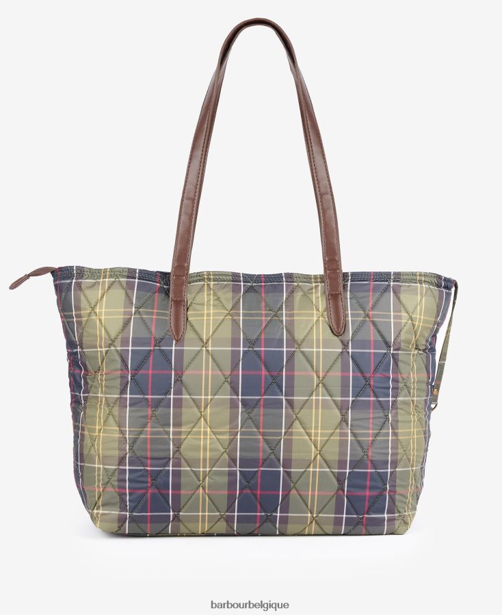 accessoires Barbour sac fourre-tout en tartan matelassé wetherham tartan classique femmes T2L6ZP2407