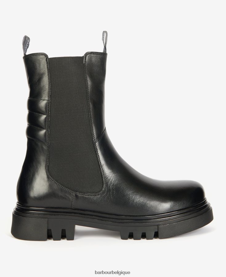 chaussure Barbour bottes de la trinité noir femmes T2L6ZP2058
