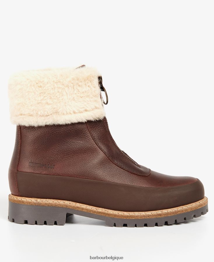 chaussure Barbour bottes de rame noir femmes T2L6ZP2085