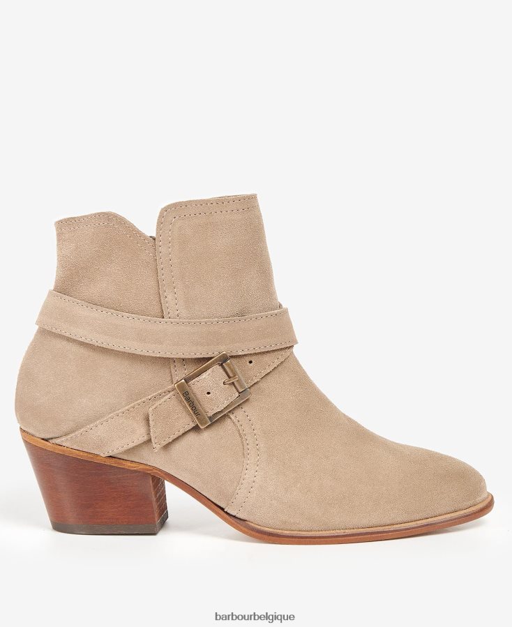 chaussure Barbour bottes nives daim taupe femmes T2L6ZP2055