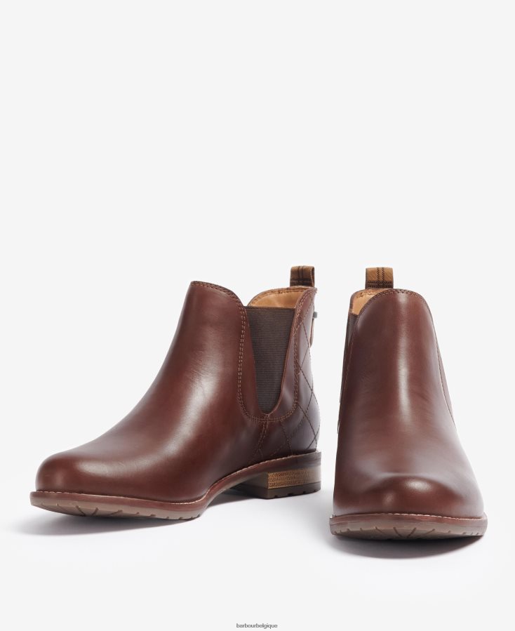 chaussure Barbour bottines chelsea matelassées camelia noir classique femmes T2L6ZP2087