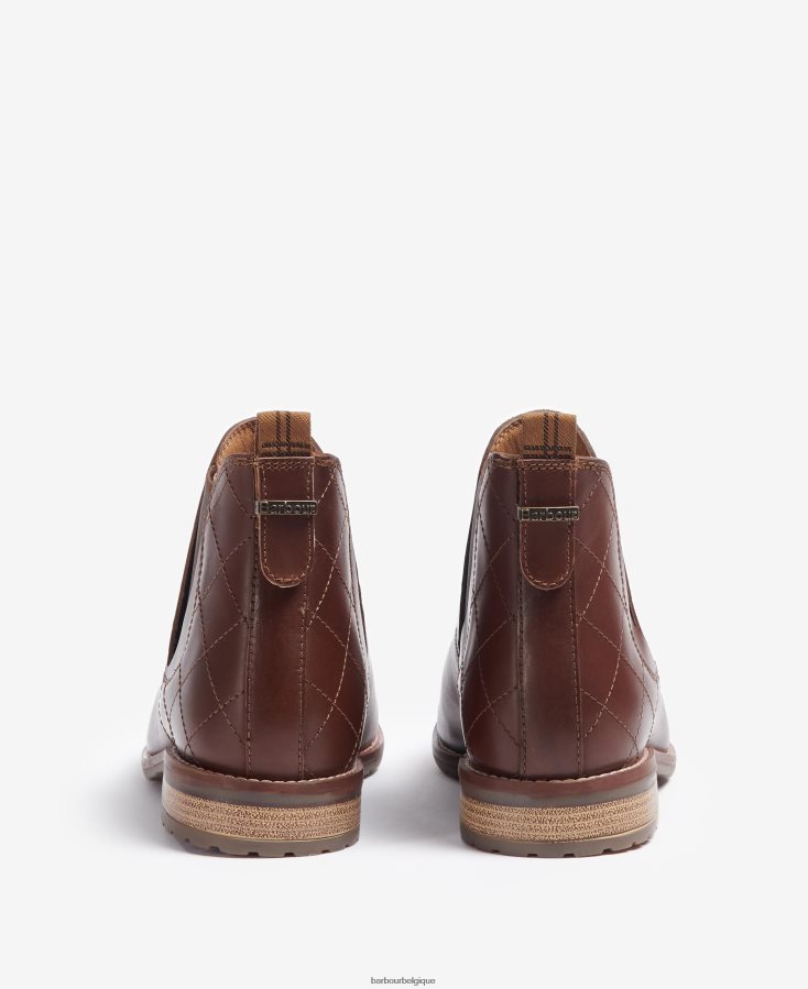 chaussure Barbour bottines chelsea matelassées camelia noir classique femmes T2L6ZP2087