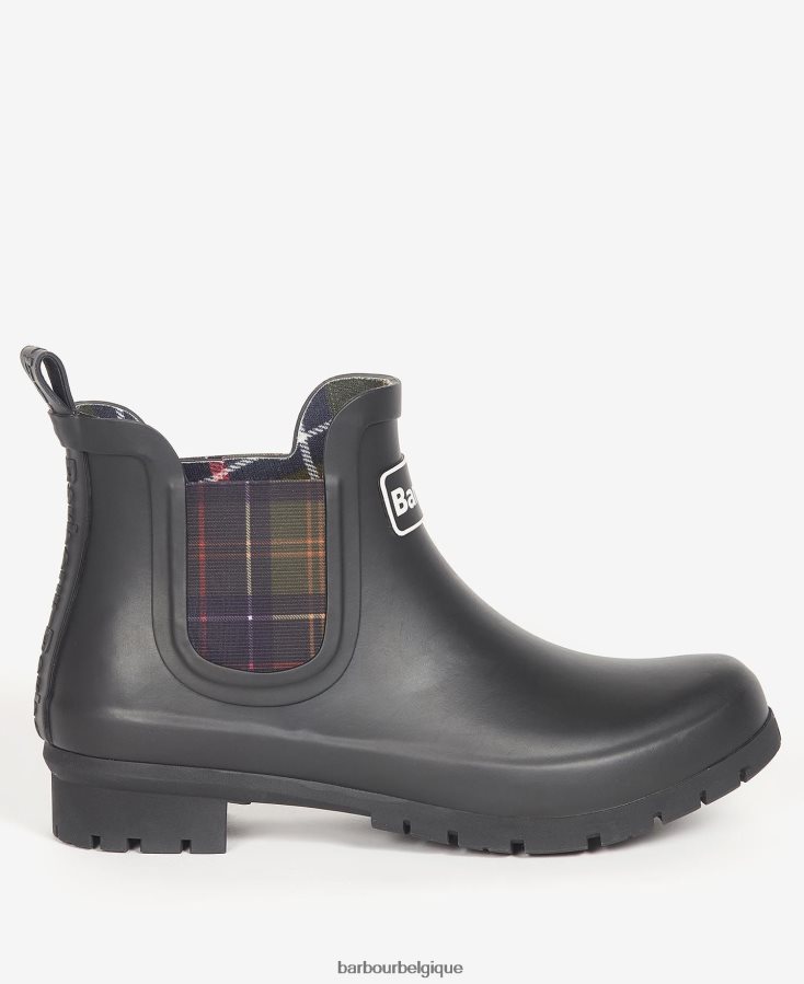 chaussure Barbour kingham wellingtons noir femmes T2L6ZP2156