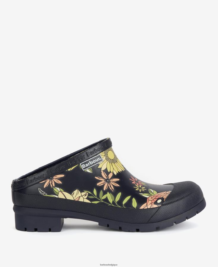 chaussure Barbour sabots quinn noir femmes T2L6ZP2051