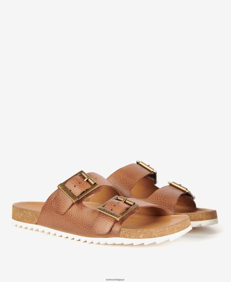 chaussure Barbour sandales allegra à deux brides blanc classique femmes T2L6ZP2124