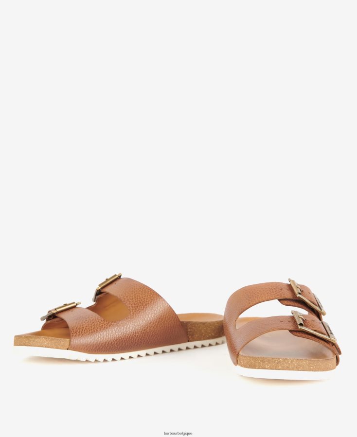 chaussure Barbour sandales allegra à deux brides blanc classique femmes T2L6ZP2124