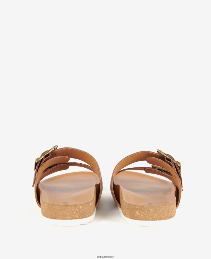 chaussure Barbour sandales allegra à deux brides blanc classique femmes T2L6ZP2124