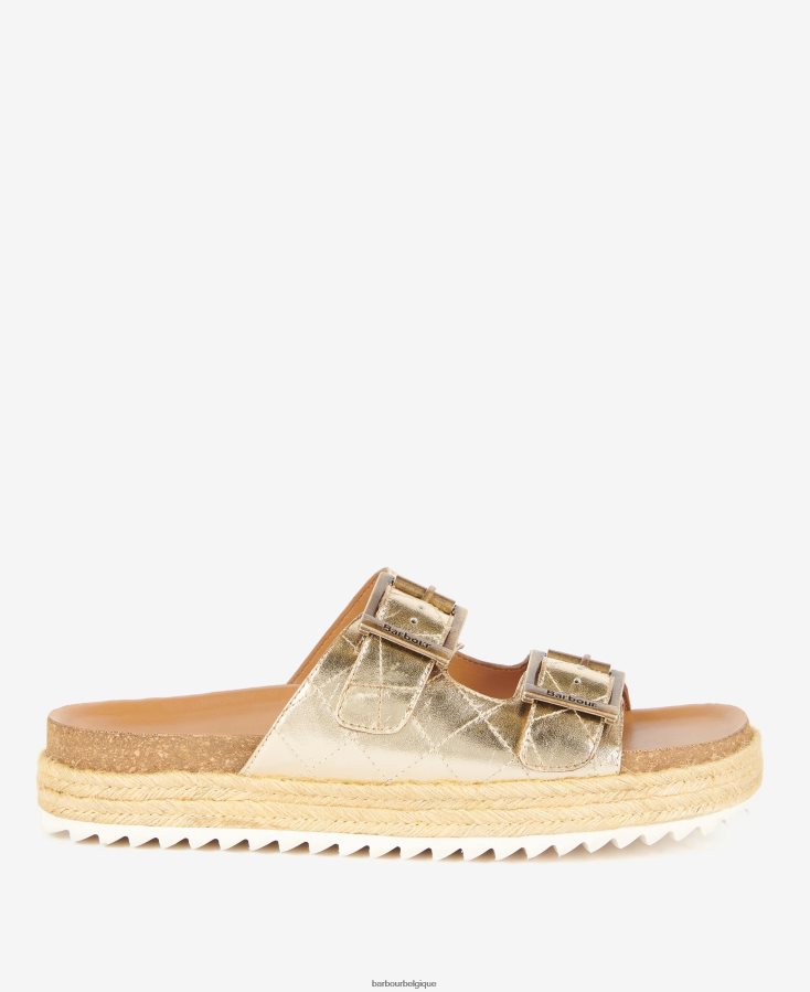 chaussure Barbour sandales matelassées à diamants pamela blanc classique femmes T2L6ZP2096