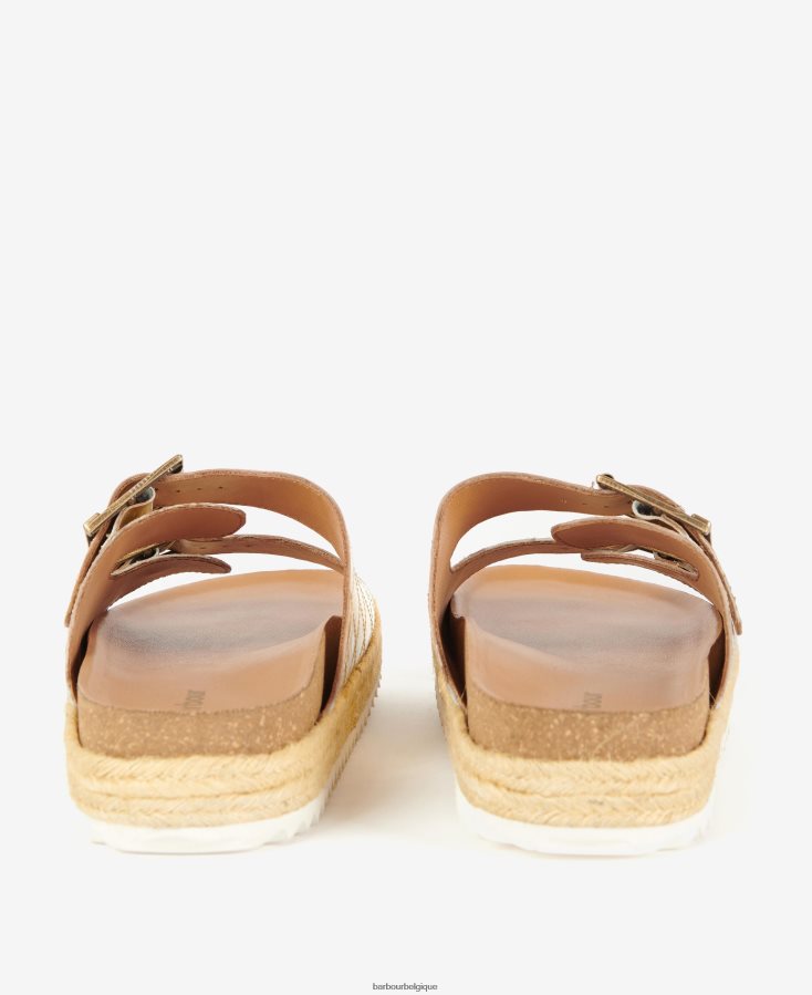 chaussure Barbour sandales matelassées à diamants pamela blanc classique femmes T2L6ZP2096