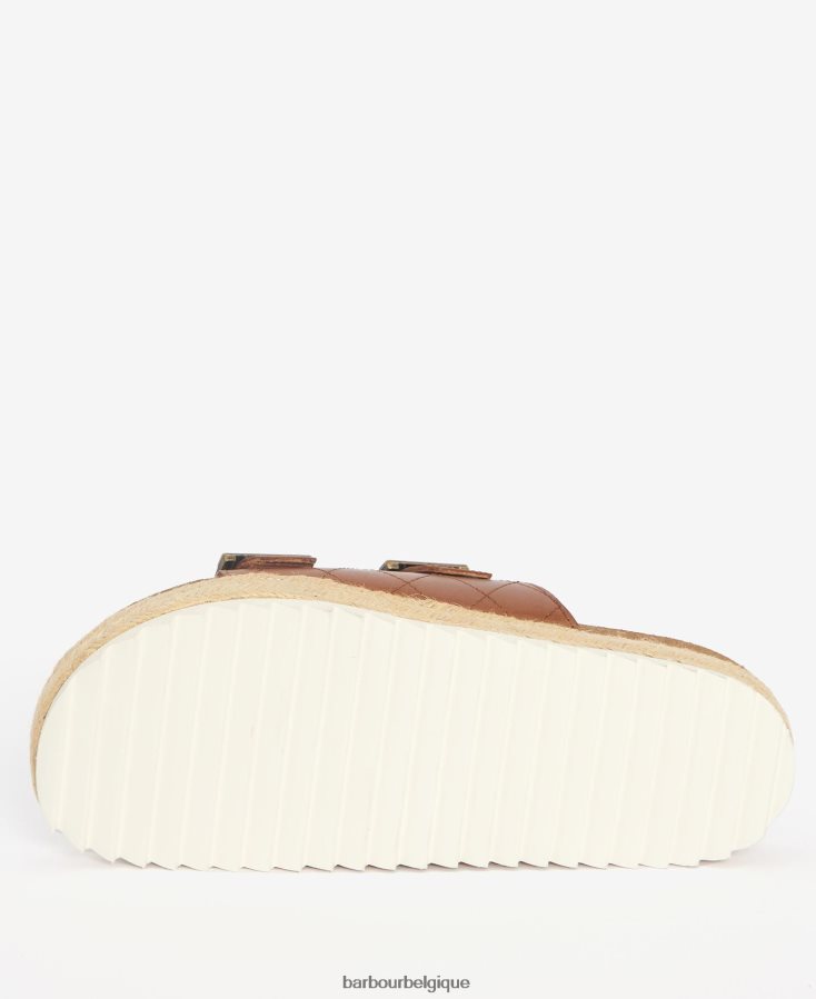 chaussure Barbour sandales matelassées à diamants pamela blanc classique femmes T2L6ZP2121