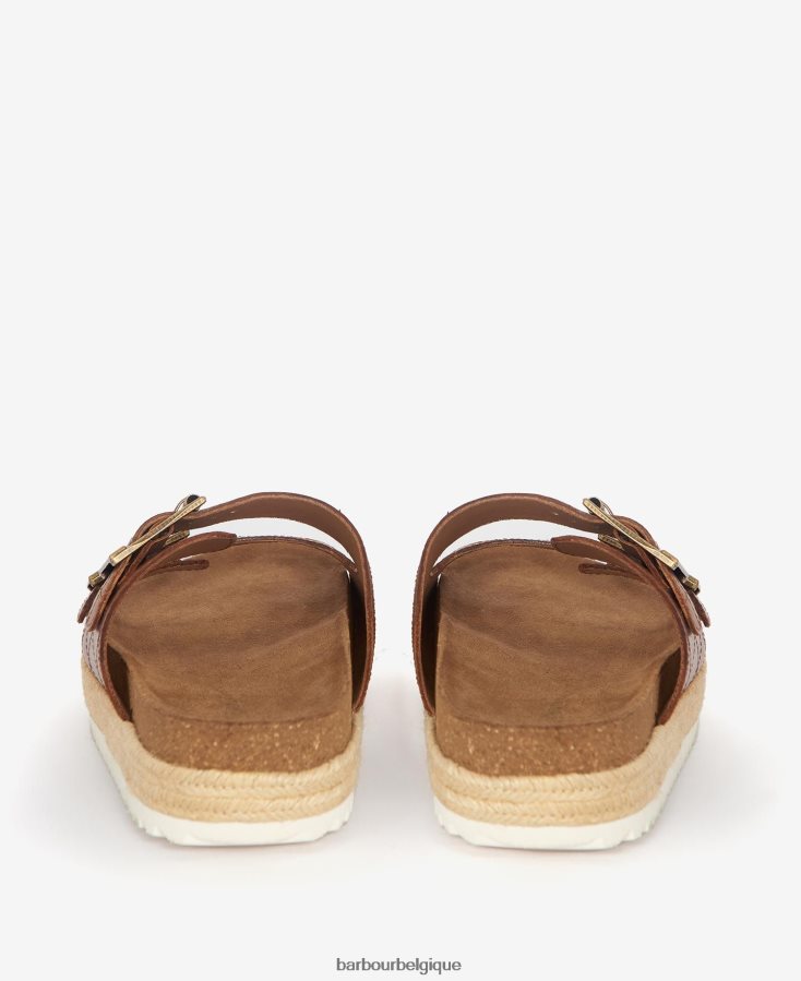 chaussure Barbour sandales matelassées à diamants pamela blanc classique femmes T2L6ZP2121