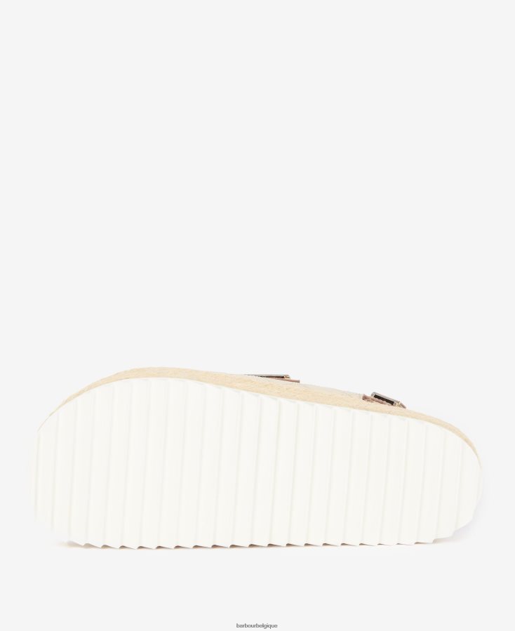 chaussure Barbour sandales à plateforme helena or métallique femmes T2L6ZP2110
