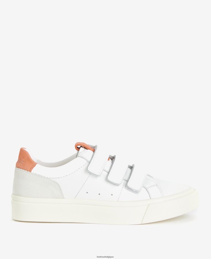 chaussure Barbour baskets à triple bride georgie blanc/lavande femmes T2L6ZP2137