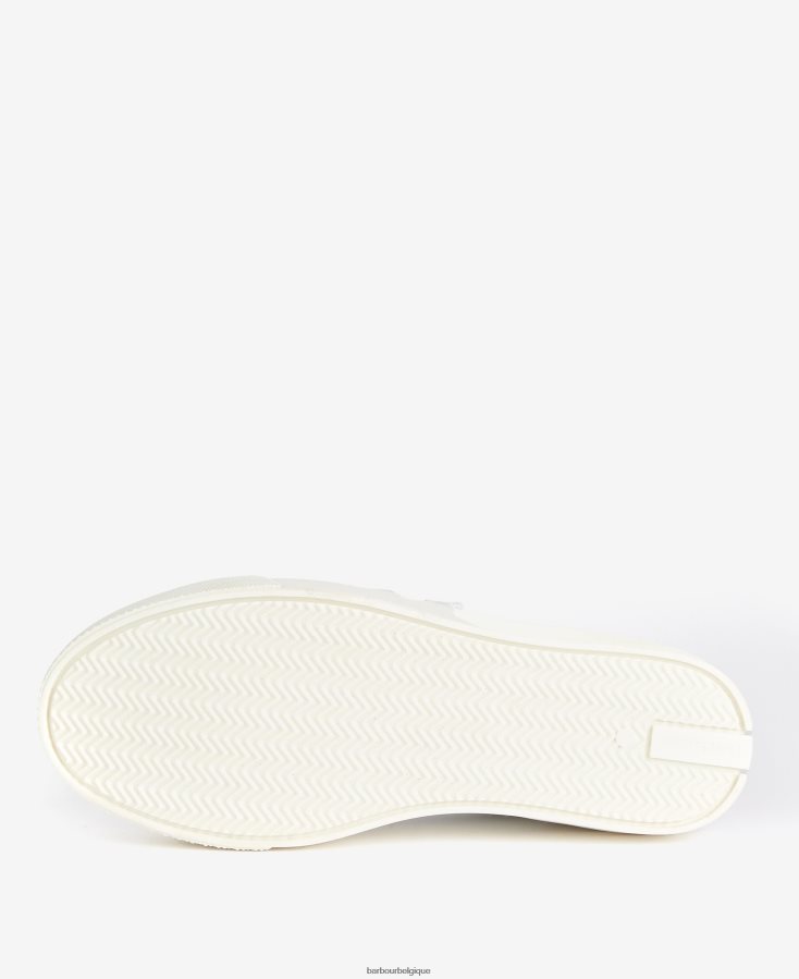 chaussure Barbour baskets à triple bride georgie blanc/lavande femmes T2L6ZP2137