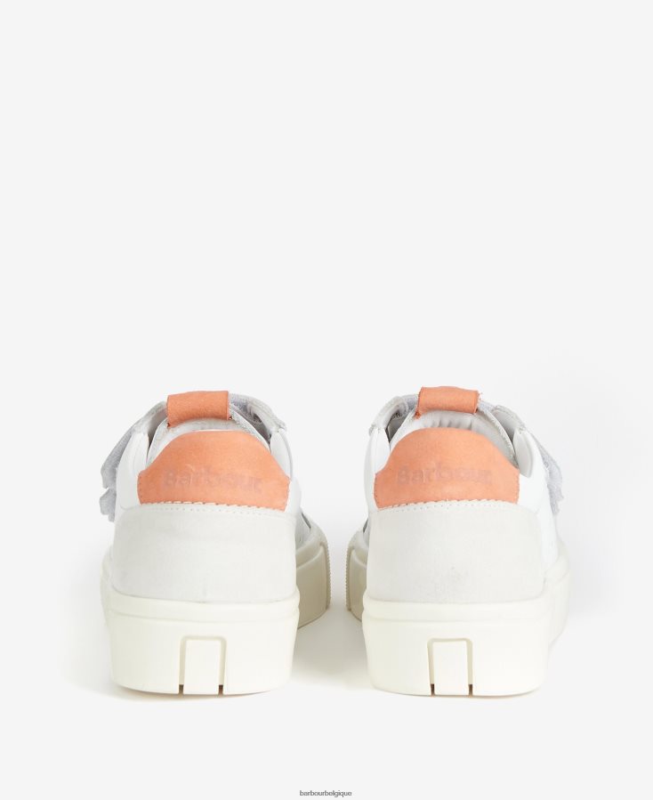 chaussure Barbour baskets à triple bride georgie blanc/lavande femmes T2L6ZP2137