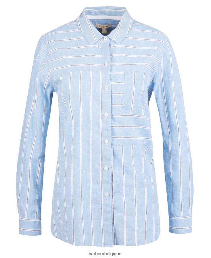 vêtements Barbour chemise bord de mer pêche clair femmes T2L6ZP1634