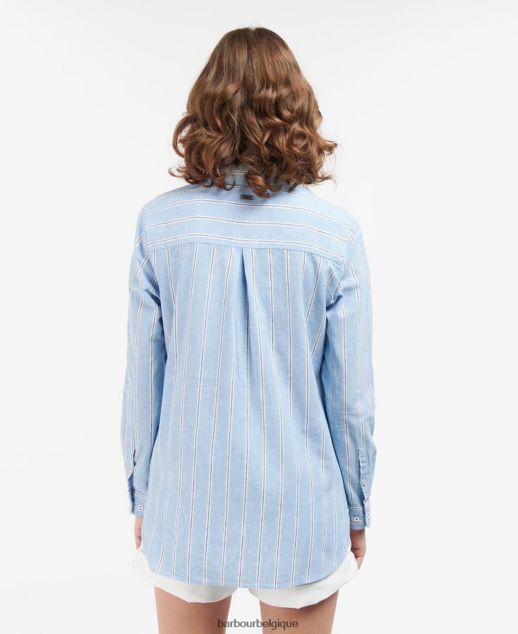 vêtements Barbour chemise bord de mer pêche clair femmes T2L6ZP1634