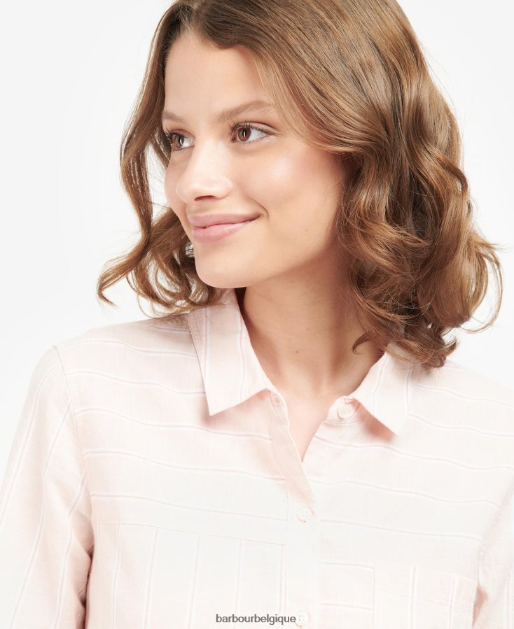 vêtements Barbour chemise bord de mer pêche clair femmes T2L6ZP1636