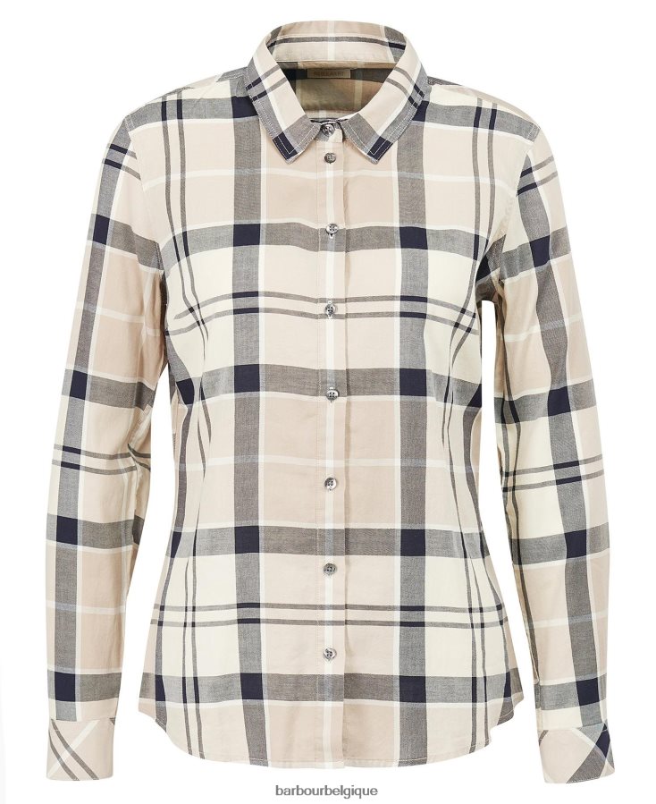vêtements Barbour chemise bredon tartan de peuplier femmes T2L6ZP1639