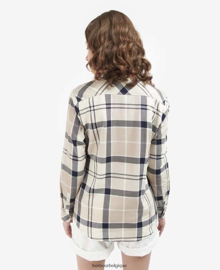 vêtements Barbour chemise bredon tartan de peuplier femmes T2L6ZP1639