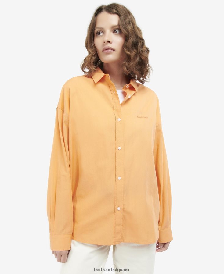 vêtements Barbour chemise kenmore d'été rose classique femmes T2L6ZP1632