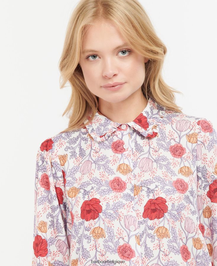 vêtements Barbour chemise nahla floral multi-lumière femmes T2L6ZP1617