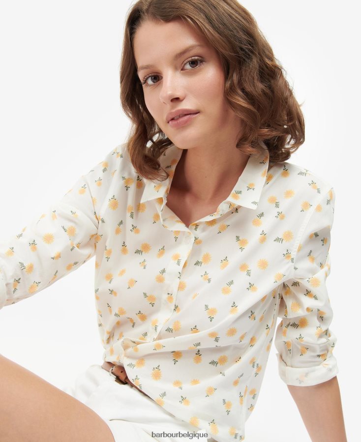 vêtements Barbour chemise saharienne imprimé nuage/multi chien femmes T2L6ZP1608