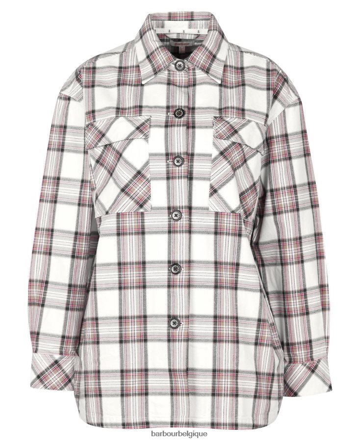 vêtements Barbour surchemise coraline nuage/marine femmes T2L6ZP1601