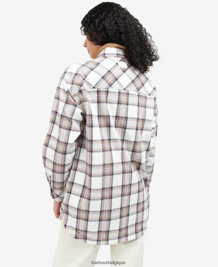 vêtements Barbour surchemise coraline nuage/marine femmes T2L6ZP1601