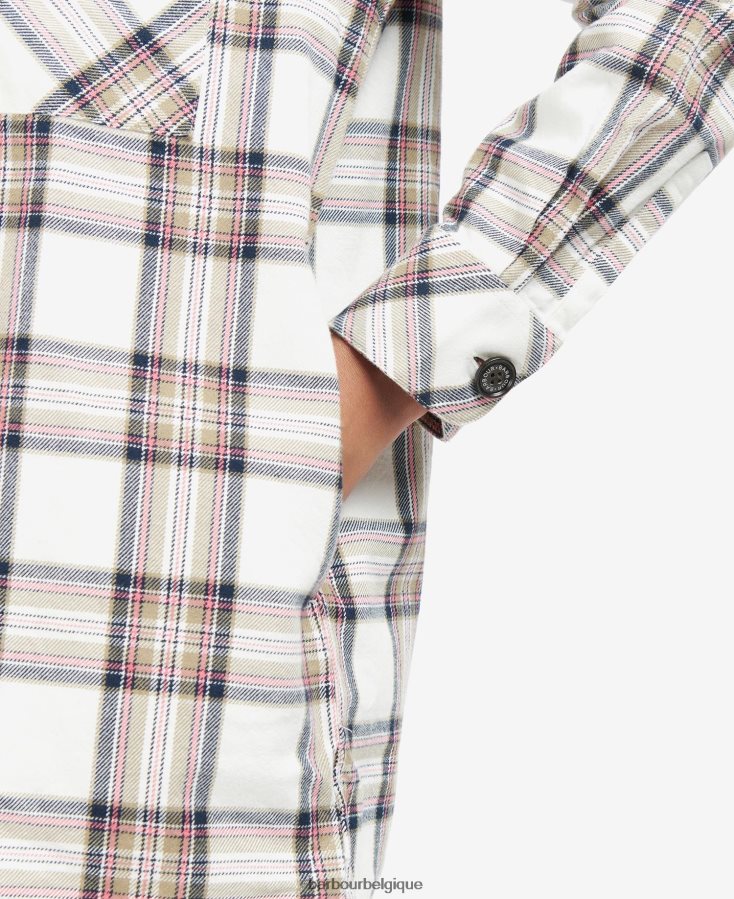 vêtements Barbour surchemise coraline nuage/marine femmes T2L6ZP1601