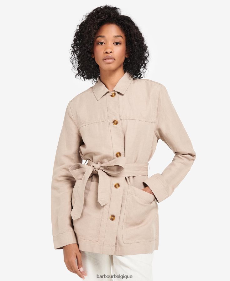 vêtements Barbour surchemise greta bois de hêtre femmes T2L6ZP1606