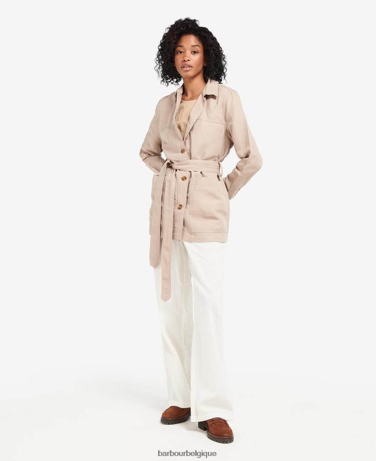 vêtements Barbour surchemise greta bois de hêtre femmes T2L6ZP1606