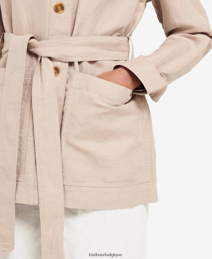 vêtements Barbour surchemise greta bois de hêtre femmes T2L6ZP1606