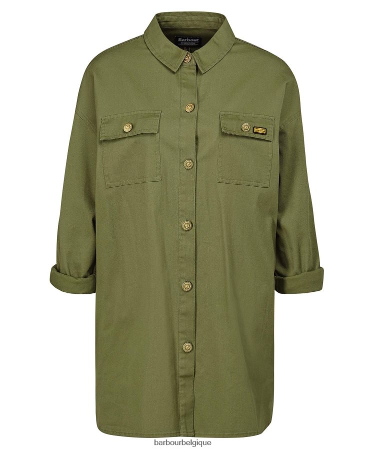 vêtements Barbour surchemise morgan vert minuit femmes T2L6ZP1592