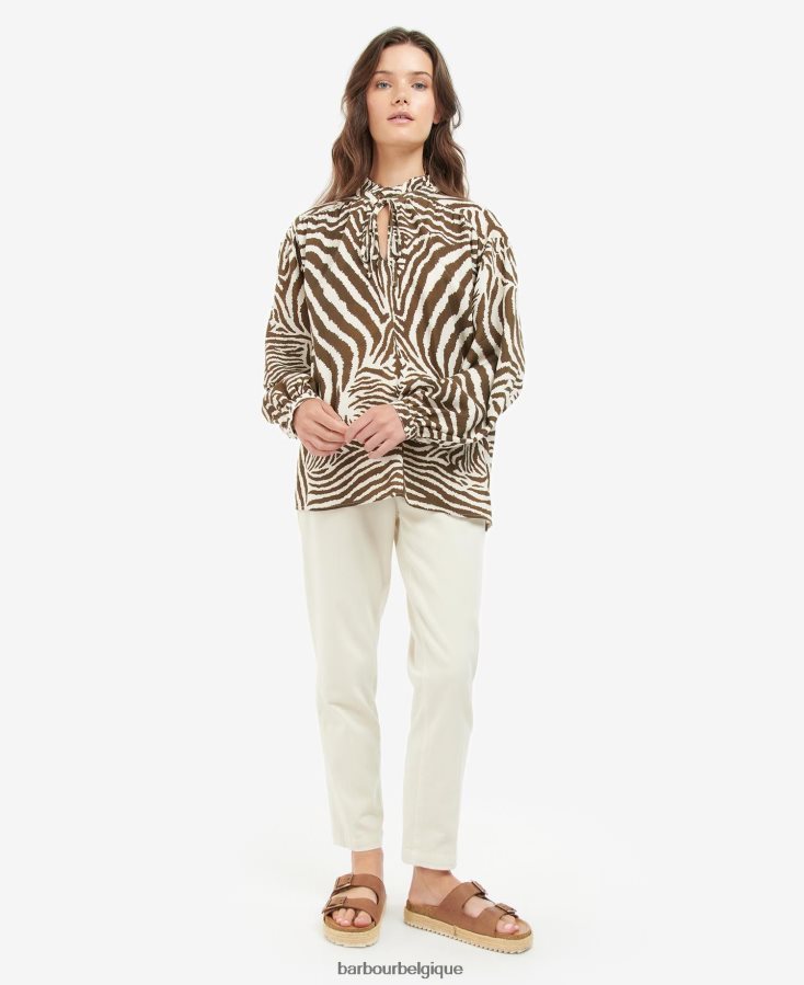 vêtements Barbour x House of Hackney chemise martello cacao equus femmes T2L6ZP1615