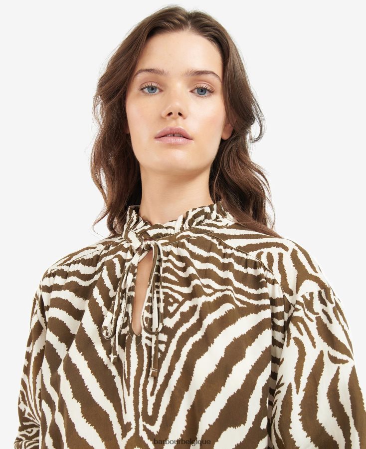 vêtements Barbour x House of Hackney chemise martello cacao equus femmes T2L6ZP1615