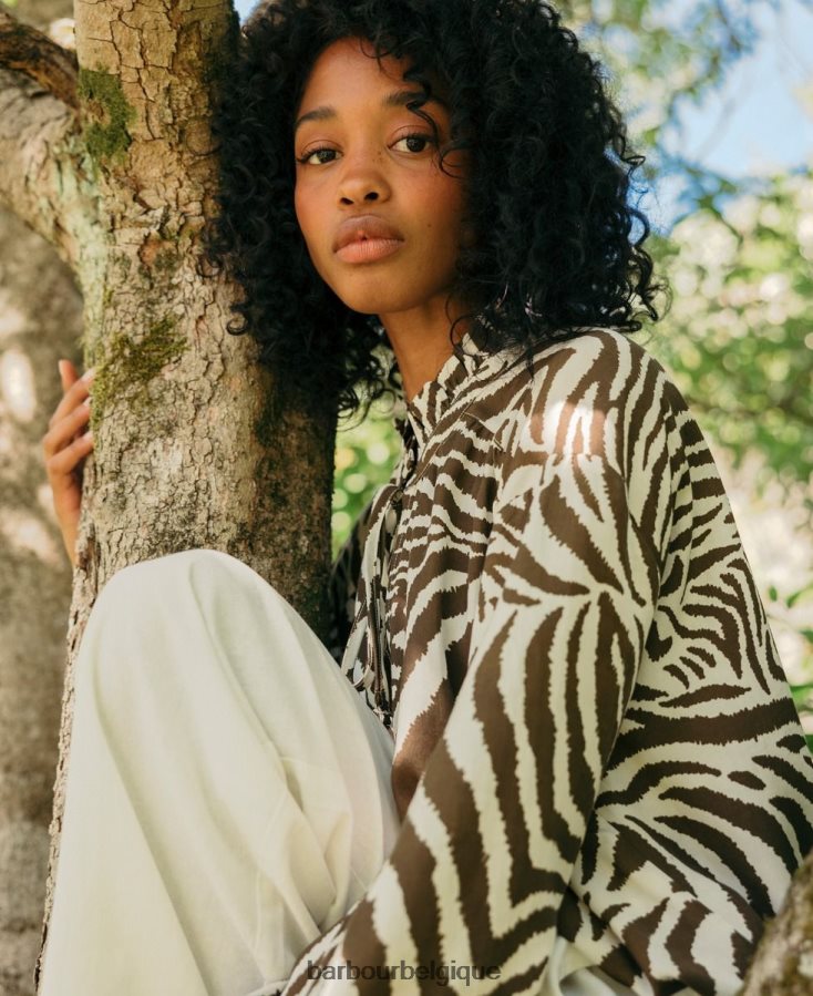 vêtements Barbour x House of Hackney chemise martello cacao equus femmes T2L6ZP1615