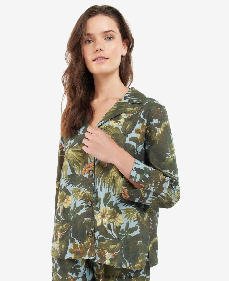 vêtements Barbour x House of Hackney ensemble chemise lauriston limérence/ciel femmes T2L6ZP1605