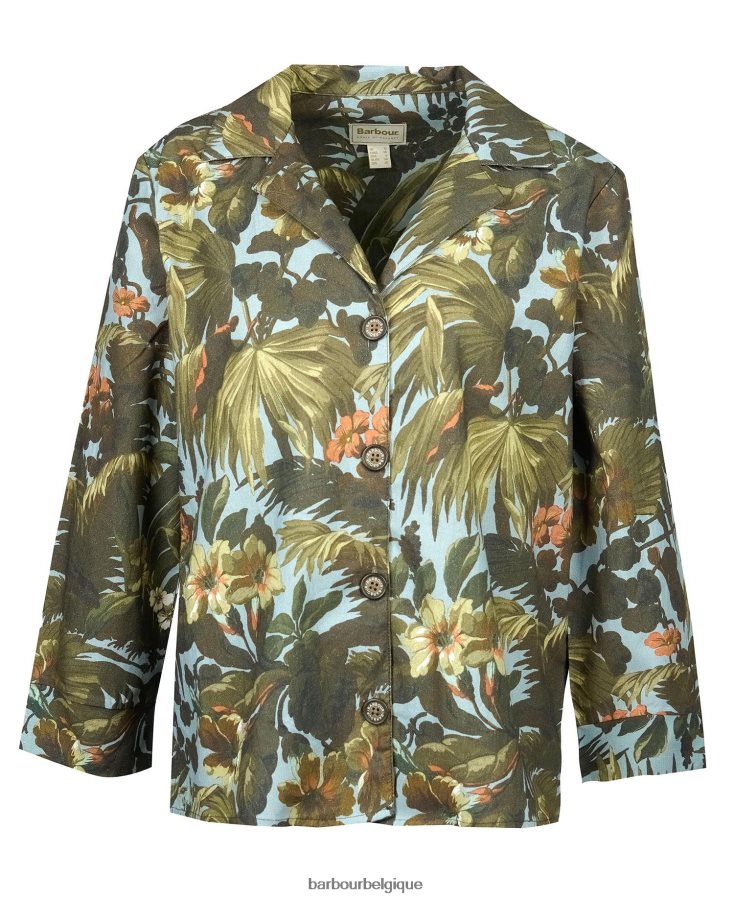 vêtements Barbour x House of Hackney ensemble chemise lauriston limérence/ciel femmes T2L6ZP1605