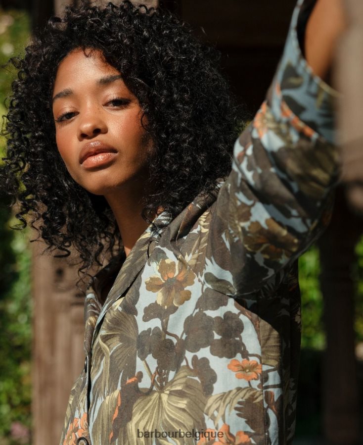 vêtements Barbour x House of Hackney ensemble chemise lauriston limérence/ciel femmes T2L6ZP1605