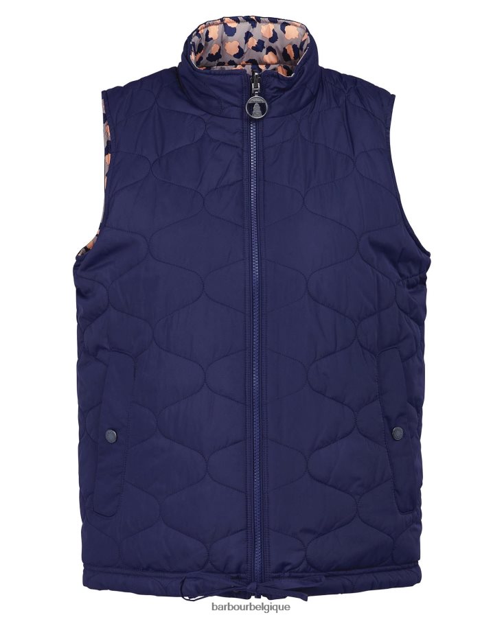 vêtements Barbour gilet apia réversible imprimé encre éternelle/imprimé étourneau trench léger femmes T2L6ZP1563