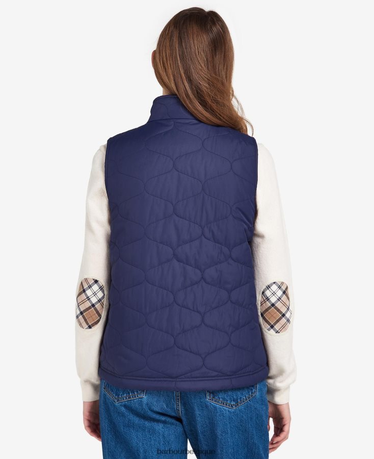 vêtements Barbour gilet apia réversible imprimé encre éternelle/imprimé étourneau trench léger femmes T2L6ZP1563
