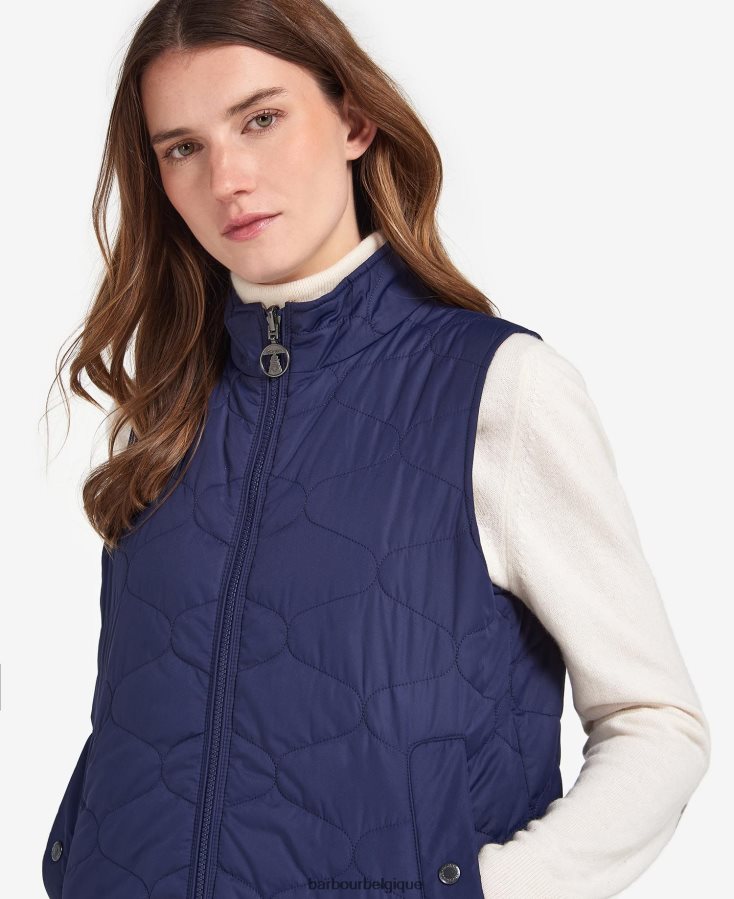 vêtements Barbour gilet apia réversible imprimé encre éternelle/imprimé étourneau trench léger femmes T2L6ZP1563