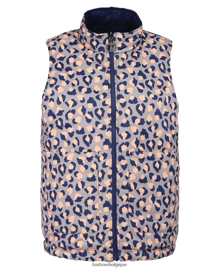 vêtements Barbour gilet apia réversible imprimé encre éternelle/imprimé étourneau trench léger femmes T2L6ZP1563