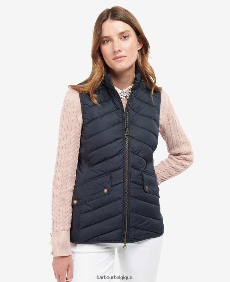 vêtements Barbour gilet de cavalerie stretch sable clair/marne sable clair femmes T2L6ZP1543