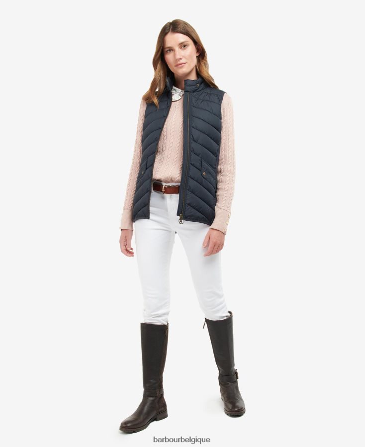 vêtements Barbour gilet de cavalerie stretch sable clair/marne sable clair femmes T2L6ZP1543