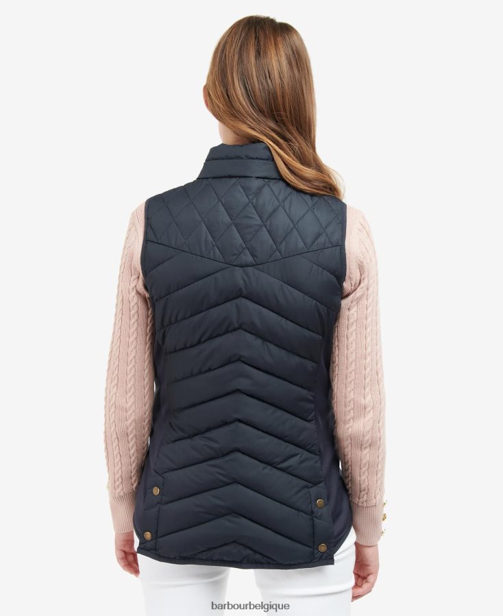 vêtements Barbour gilet de cavalerie stretch sable clair/marne sable clair femmes T2L6ZP1543