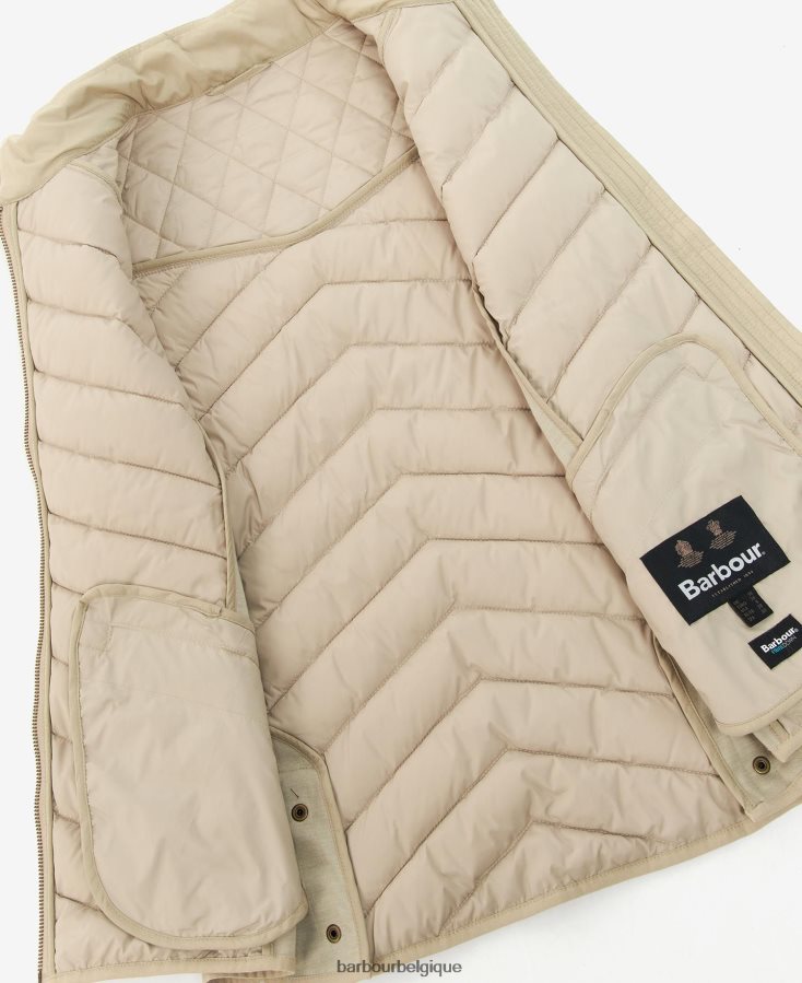 vêtements Barbour gilet de cavalerie stretch sable clair/marne sable clair femmes T2L6ZP1552