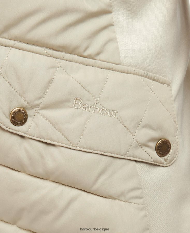 vêtements Barbour gilet de cavalerie stretch sable clair/marne sable clair femmes T2L6ZP1552
