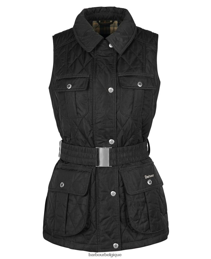 vêtements Barbour gilet de défense ceinturé sable clair/robe femmes T2L6ZP1553